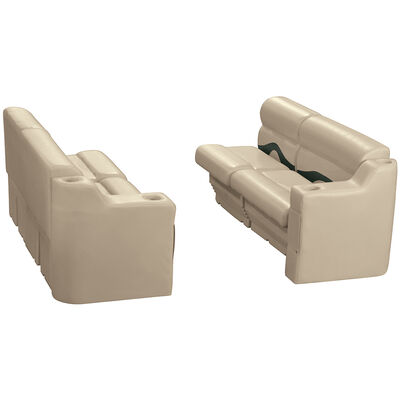 Toonmate Premium Pontoon Furniture Package, Large Front Seating Group, Mocha/Green